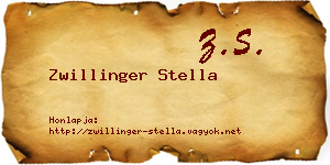 Zwillinger Stella névjegykártya
